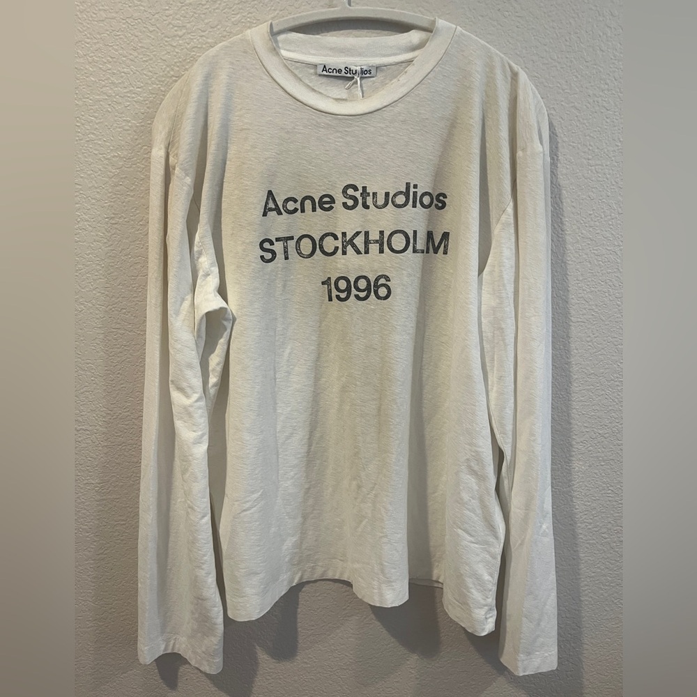Acne Studios White Long Sleeve T-Shirt 1996 Stockholm
100% Authentic NWT